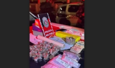 Material ilícito apreendido em ação da Polícia Militar