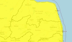 Alerta de chuvas intensas durante o fim de semana