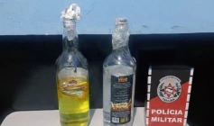 Apreensão de garrafas de loló em Cajazeiras