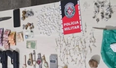 Drogas apreendidas pela ROTAM em Cajazeiras 