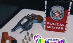 Arma de fogo apreendida em ação da PM