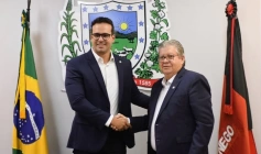 Vice-governador, Lucas Ribeiro e o governador, João Azevêdo