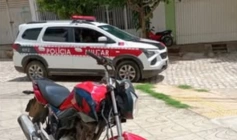 Motocicleta recuperada em ação da Polícia Militar