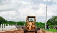 Aparecida inicia preparação de ruas para pavimentação nas comunidades Extrema, Caraíbas e Assentamento Acauã