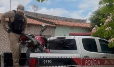 Motocicleta recuperada em ação da Polícia Militar