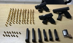 Armas e munições apreendidas pela Polícia Militar