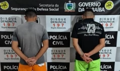 Homens presos em ação da DHE de Patos 