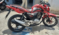 Motocicleta apreendida em ação das Polícias