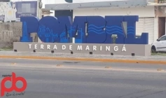 Letreiro com o nome Pombal 