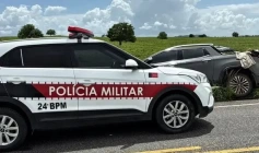 Veículo recuperado pela PM na Paraíba