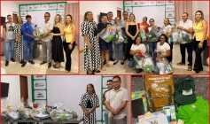 Entrega de novos kits de trabalho