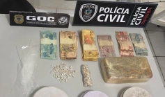 Drogas apreendidas pela Polícia Civil em Coremas 