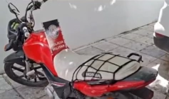 Moto recuperada pela polícia militar em Cajazeiras 