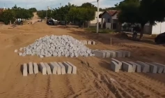 Pavimentação nas ruas do Assentamento Fortuna em Jericó 