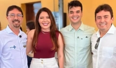 Amanda Silveira participa do lançamento das carretas de exames de imagem em Sousa