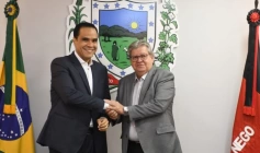 Ministro Gustavo Feliciano e o governador João Azevêdo