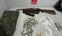 Material ilícito apreendido em ação da Polícia Militar