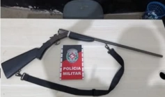 Arma de fogo apreendida em ação da Polícia Militar