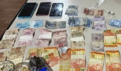 Drogas apreendidas pela polícia militar em Santa Helena 