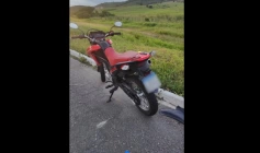 Motocicleta recuperada em ação da PRF