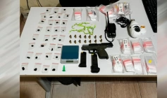 Material ilícito apreendido em ação da Polícia Militar
