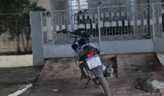 Motocicleta apreendida em ação da PM