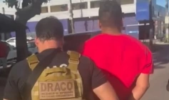 Homem preso em ação da DRACO, na Capital 