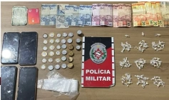 Droga apreendida em ação da Polícia Militar