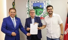 Adriano Galdino, João Azevêdo e Wilson Filho