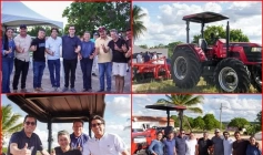 Entrega de maquinário agrícola em Baraúna