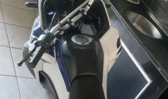 Moto adulterada apreendida pela PM em Bonito de Santa Fé 