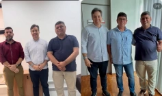 Deputado Júnior Araújo com o Prefeito, hially Aristóteles 