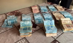 Dinheiro apreendido na Operação Código Branco