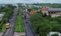 Obras de pavimentação em Campina Grande e Queimadas