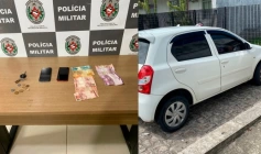 Polícia Militar prende dupla e recupera veículo roubado na Paraíba 