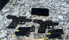 Armas e drogas apreendidas pela PRF, na Paraíba