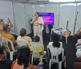 Palestra sobre prevenção à violência contra a mulher