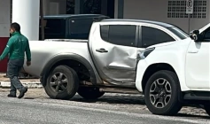 Imagem do acidente na BR 230 em Pombal 