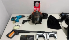 Materiais subtraídos em roubo