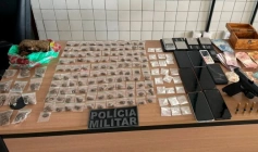 Drogas apreendidas pela Polícia militar em João Pessoa 
