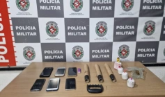 Apreensão de artefatos explosivos durante jogo 