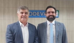 Wellington Roberto e o presidente da CODEVASF, Dr. Lucas Felipe