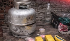 Drogas apreendidas pela polícia militar em São Bento 