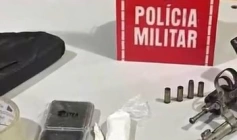 Drogas apreendidas pela polícia militar em Catolé do Rocha 