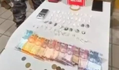 Drogas apreendidas pela polícia militar em Catolé do Rocha 