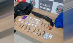 Drogas apreendidas pela polícia militar na Capital 