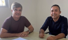 Deputado federal Wellington Roberto e o prefeito de São Vicente do Seridó, Erivam de Biu
