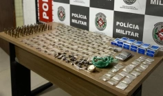 Drogas apreendidas pela polícia militar em João Pessoa 