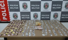 Drogas apreendidas pela Polícia Militar em João Pessoa 