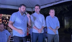 Prefeito Alyson, governador Lucas e o deputado Chico Mendes